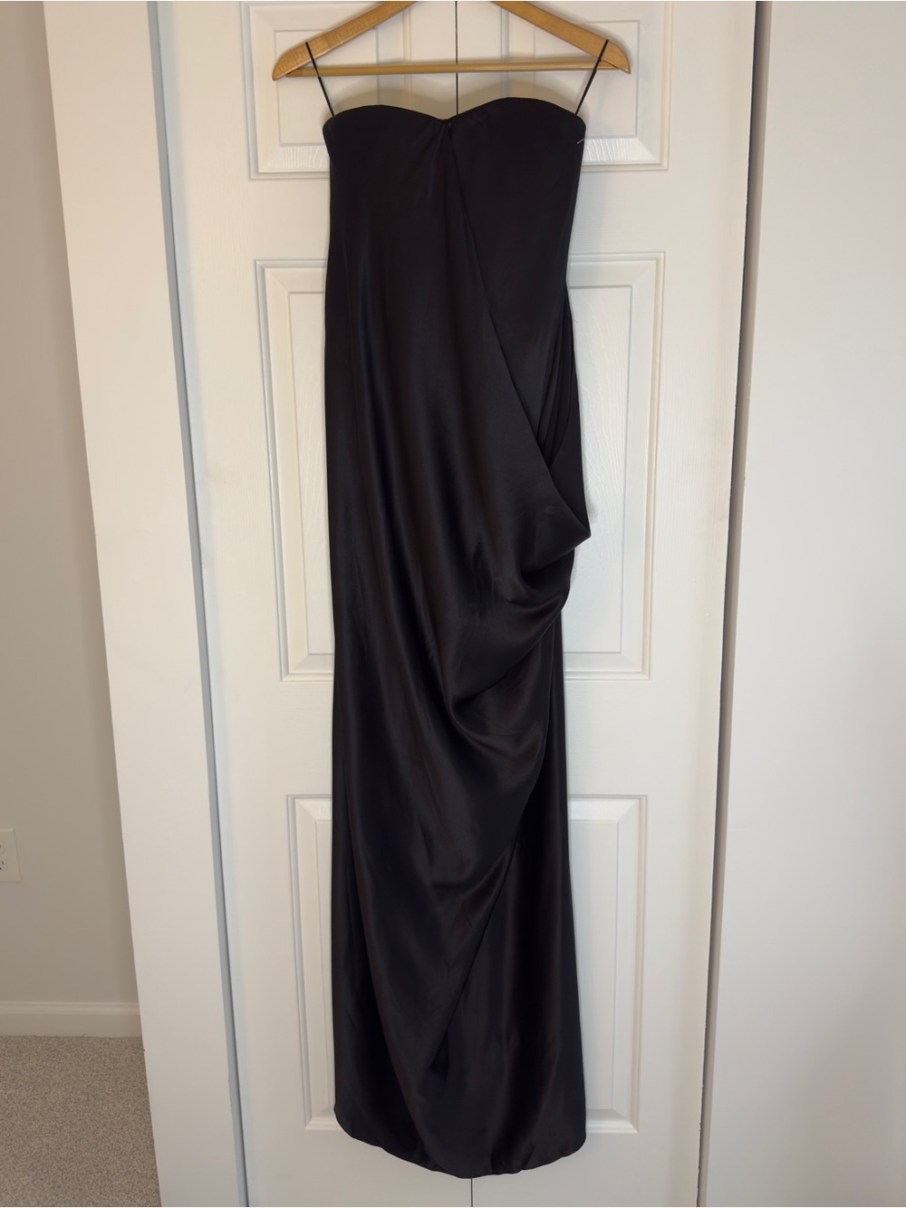 Alexander McQueen Silk Sweetheart Corset Gown